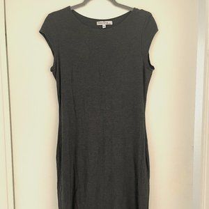 Charcoal Gray Velvet Torch Dress
